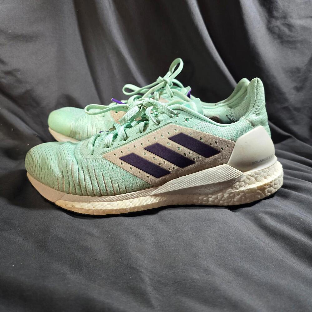 Adidas Womens SOLAR GLIDE Running  Athletic  Shoes Sneakers Green Sz 8